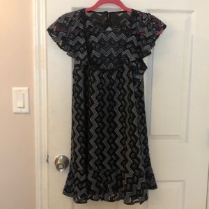 Anna Sui Zig Zag Leaf Dress
